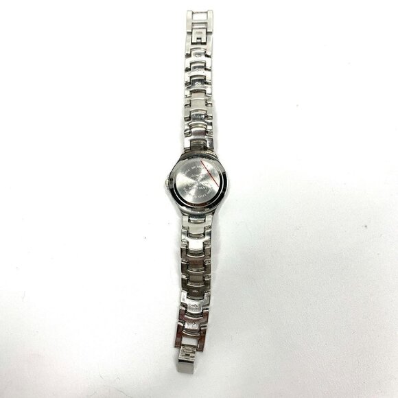 Glamour Bracelet Style Analog Watch With Crystals & Mother of Pearl Face Silver - Picture 9 of 13